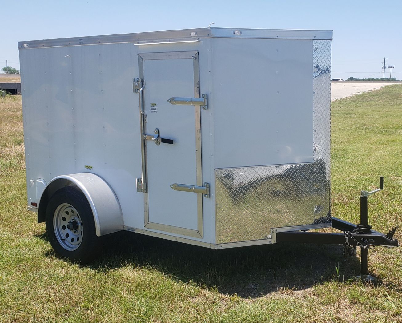 Douglas Trailers 5x8 SA Trailer - White, Ramp, Side Door - Image 10