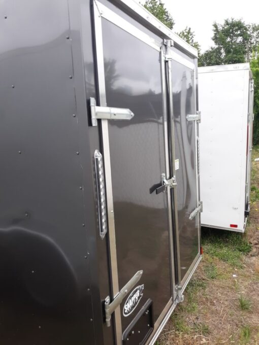 Douglas Trailers 6x14 SA Trailer - Charcoal Gray, Ramp, Side Door - Image 3