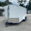 Douglas Trailers 7x16 TA Trailer - White, Ramp, Side Door - Image 2