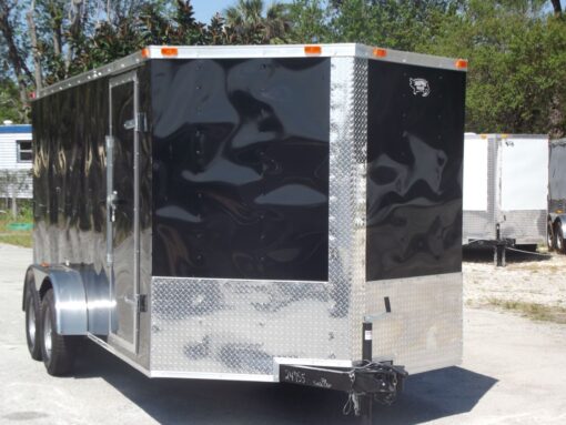 Freedom Trailers 7x16 TA Trailer - Black, Ramp, Side Door, Extra Height - Image 12