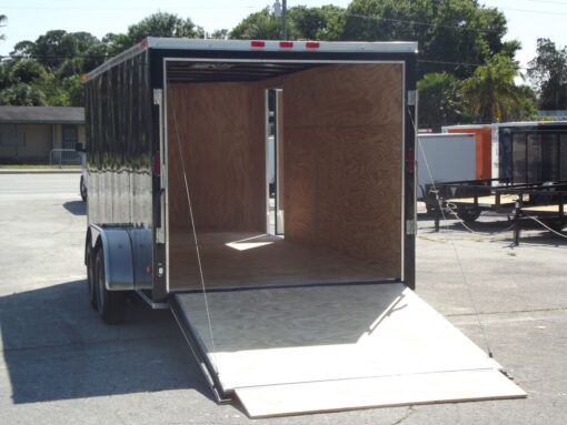 Freedom Trailers 7x16 TA Trailer - Black, Ramp, Side Door, Extra Height - Image 4