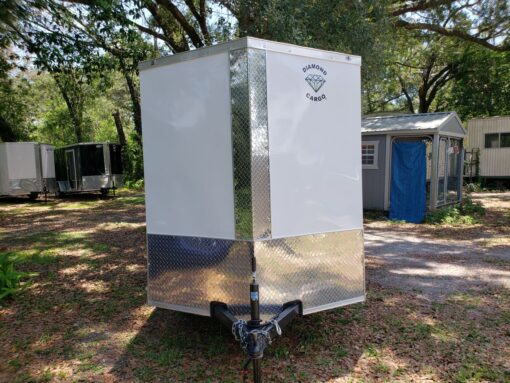 Diamond Cargo 6x10 SA Trailer - Black, Barn Doors, Side Door, Extra Height - Image 17