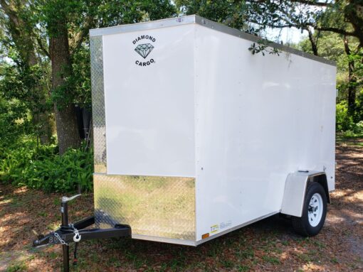 Diamond Cargo 6x10 SA Trailer - Black, Barn Doors, Side Door, Extra Height - Image 3
