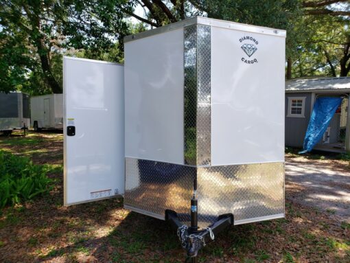 Diamond Cargo 6x10 SA Trailer - Black, Barn Doors, Side Door, Extra Height - Image 15
