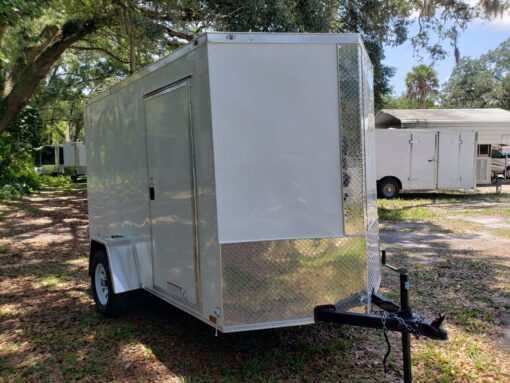 Diamond Cargo 6x10 SA Trailer - Black, Barn Doors, Side Door, Extra Height - Image 16