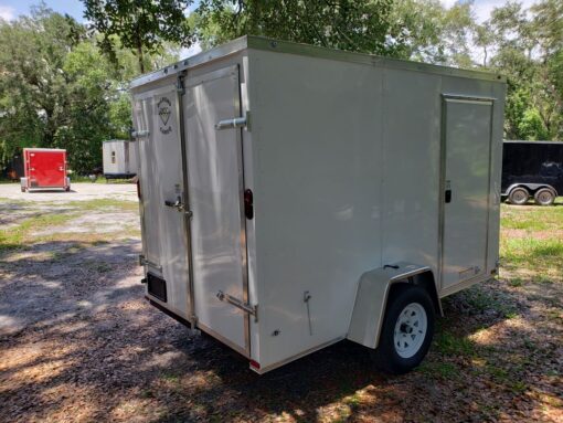 Diamond Cargo 6x10 SA Trailer - Black, Barn Doors, Side Door, Extra Height - Image 11