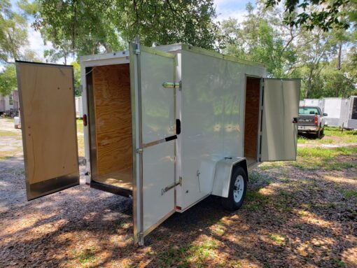 Diamond Cargo 6x10 SA Trailer - Black, Barn Doors, Side Door, Extra Height - Image 10
