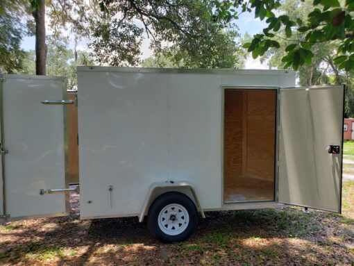 Diamond Cargo 6x10 SA Trailer - Black, Barn Doors, Side Door, Extra Height - Image 12