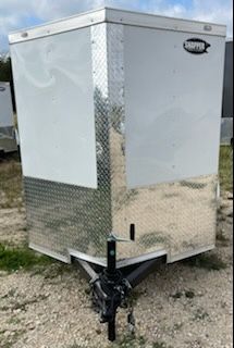 Douglas Trailers 4x8 SA Trailer - White, Rear Swing Doog - Image 10