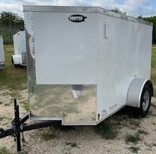 Douglas Trailers 4x8 SA Trailer - White, Rear Swing Doog - Image 2