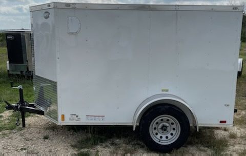 Douglas Trailers 4x8 SA Trailer - White, Rear Swing Doog - Image 3