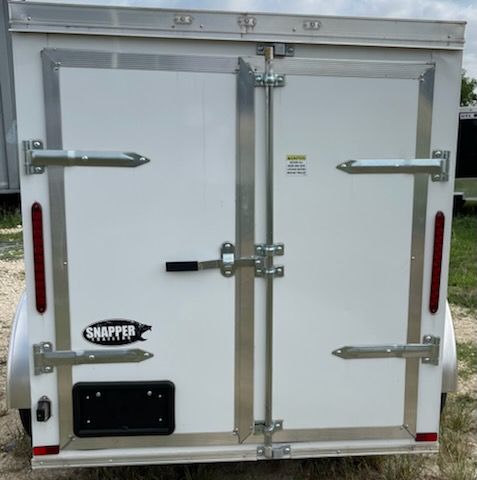 Douglas Trailers 4x8 SA Trailer - White, Rear Swing Doog - Image 6
