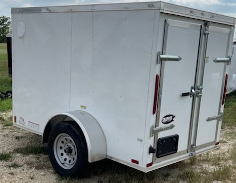 Douglas Trailers 4x8 SA Trailer - White, Rear Swing Doog - Image 4