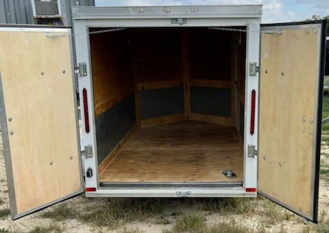 Douglas Trailers 4x8 SA Trailer - White, Rear Swing Doog - Image 5