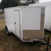 Douglas Trailers 5x10 SA Trailer - White, Ramp, Side Door
