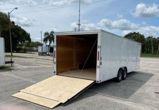 Douglas Trailers 8.5x24 TA Trailer - White, Ramp, Side Door - Image 7