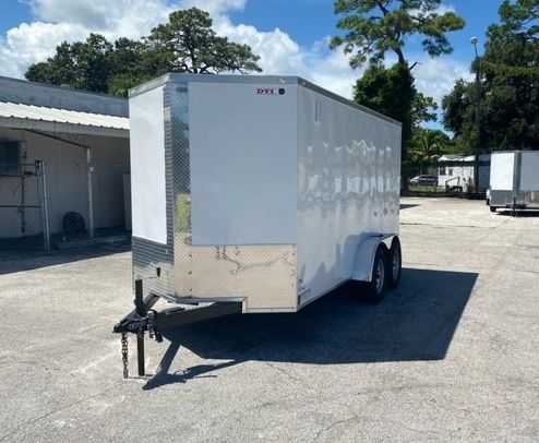 Douglas Trailers 6x14 TA Trailer - White, Ramp, Side Door - Image 2