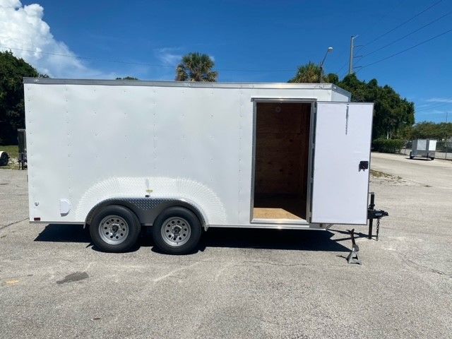 Douglas Trailers 6x14 TA Trailer - White, Ramp, Side Door - Image 7