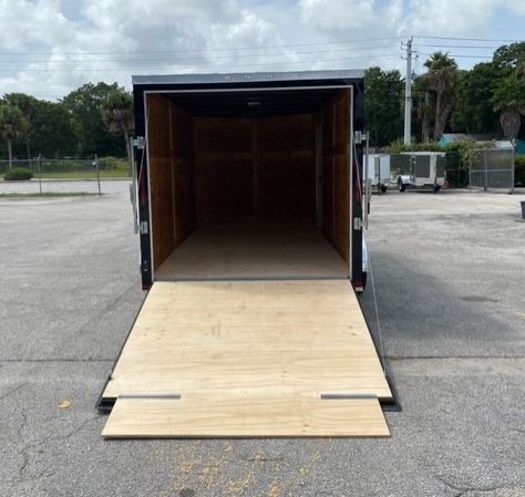 Douglas Trailers 7x14 TA Trailer - Black, Ramp, Side Door - Image 5