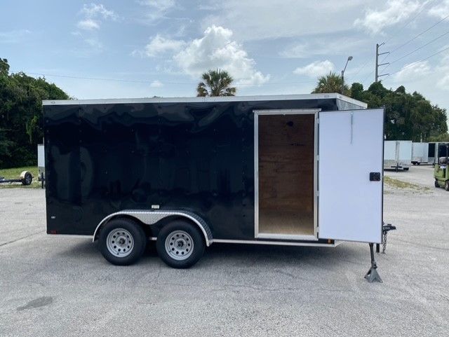 Douglas Trailers 7x14 TA Trailer - Black, Ramp, Side Door - Image 8