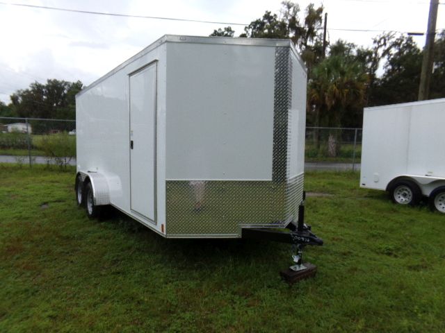 Douglas Trailers 7x16 TA Trailer - White, Ramp, Side Door - Image 9