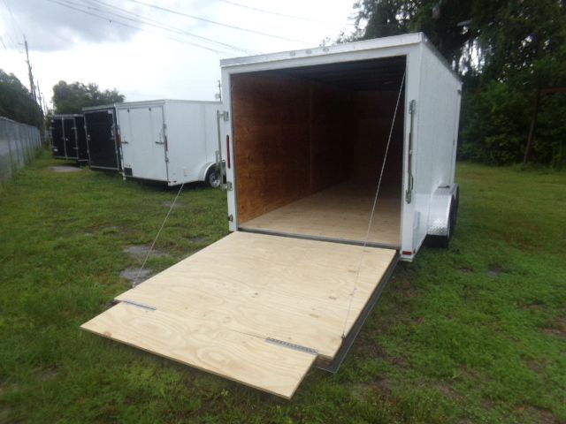 Douglas Trailers 7x16 TA Trailer - White, Ramp, Side Door - Image 7